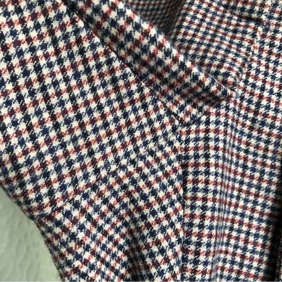 Aritzia Wilfred New Tie Front Pant Wool Cashmere Blend Eliot Plaid Print Pants - Picture 11 of 16